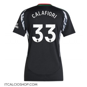 Arsenal Riccardo Calafiori #33 Seconda Maglia Femmina 2024-25 Manica Corta